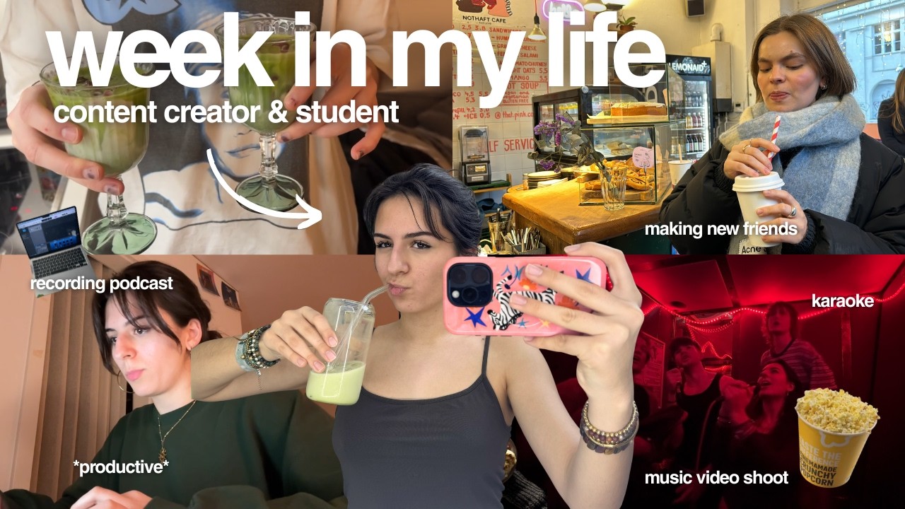 WEEK IN MY LIFE // content creator & student in berlin: uni, shooting, new friends & more 🌟🧚&zwj;♀️
