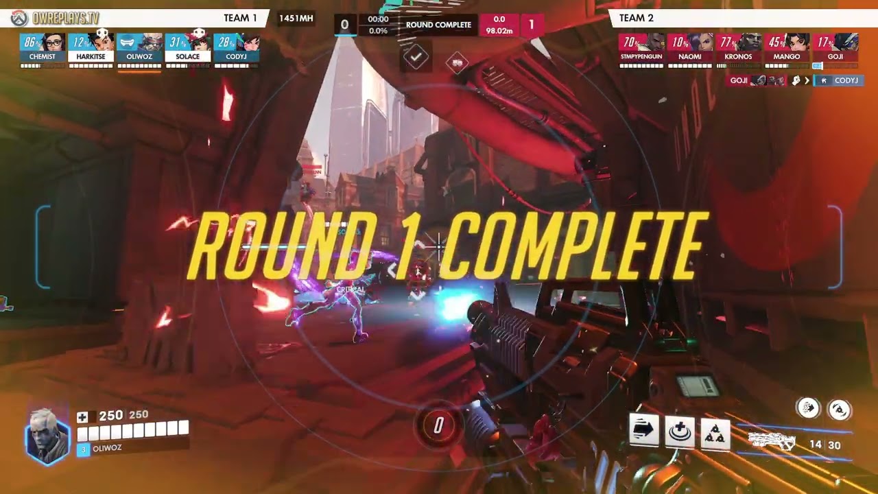 vs Dundee Vanguard (Map 2) by OLIWOZ — Overwatch Replay 1451MH
