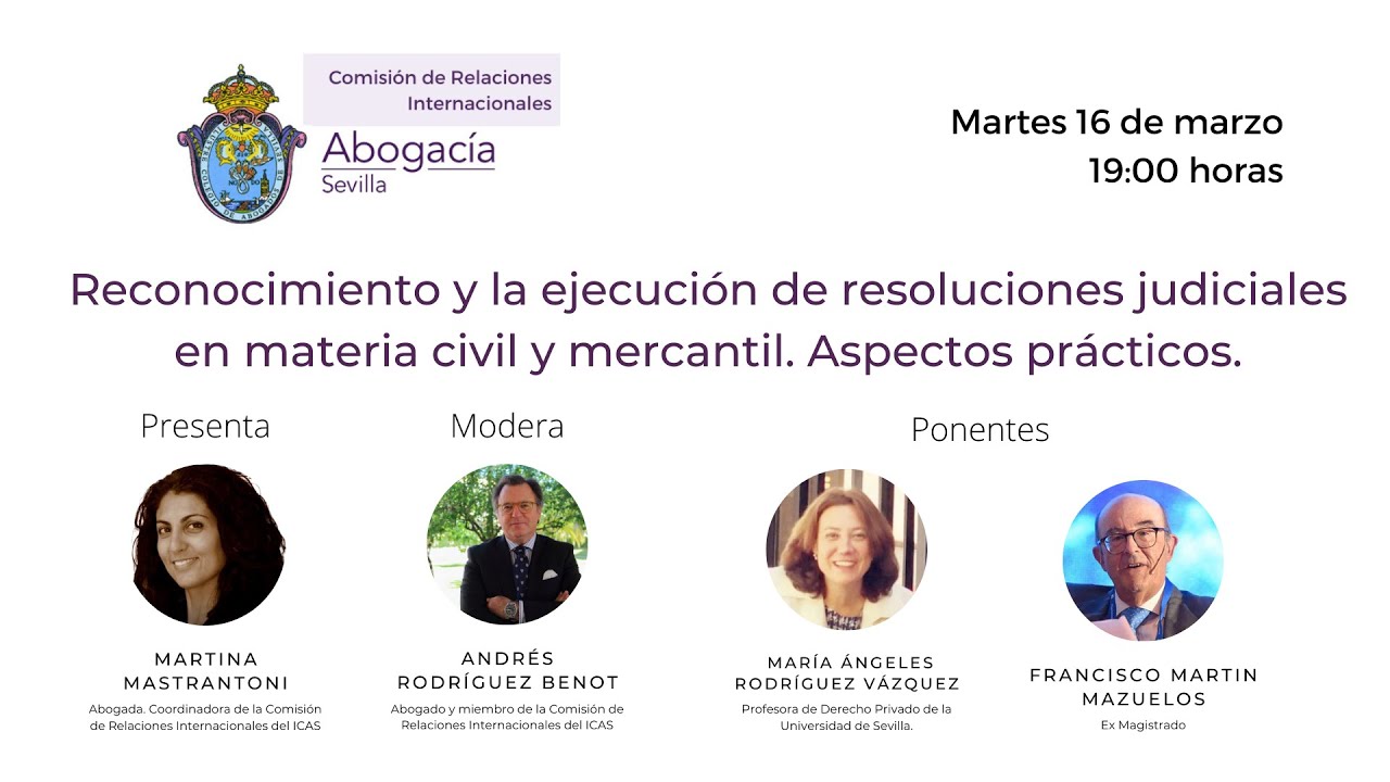 Reconocimiento y ejecución de resoluciones judiciales en materia civil y mercantil