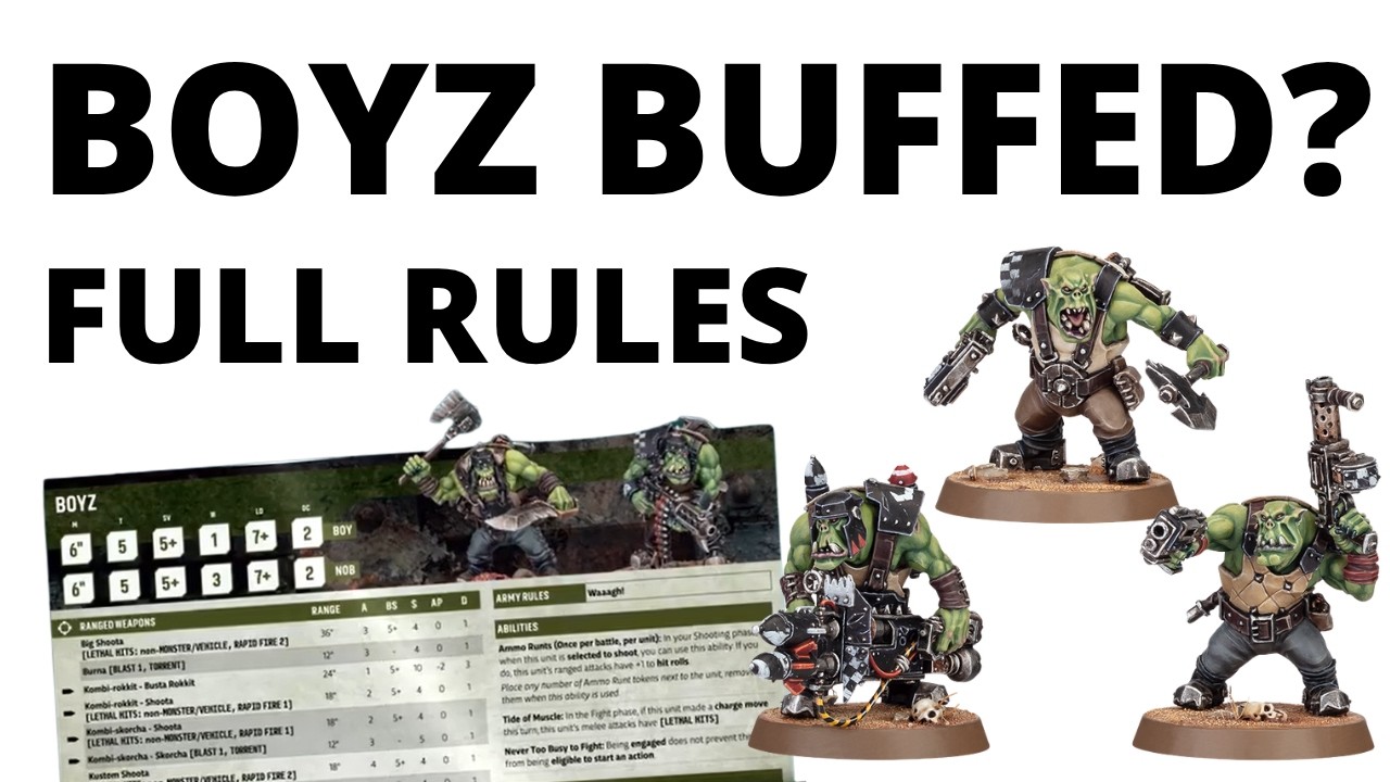 Ork Boyz BUFFED - Full Codex Datasheet Reviewed! How Scary are the Core Orks Troops?