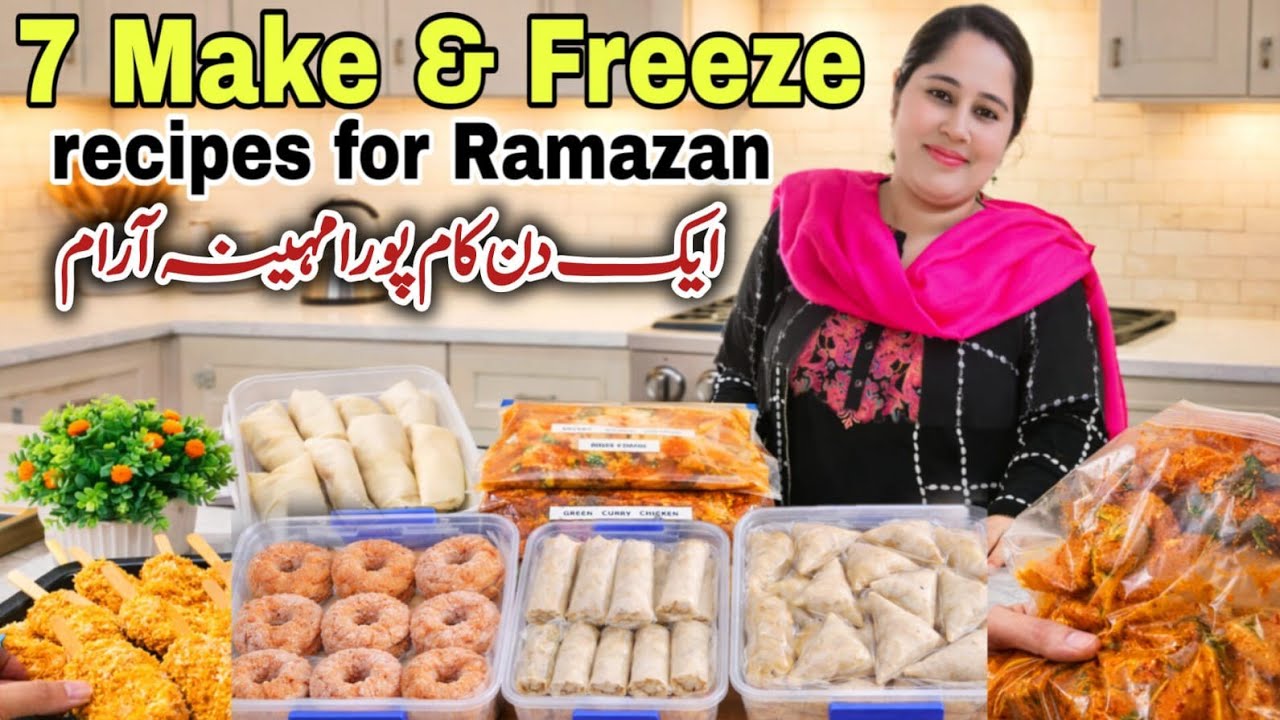 7 Must-Have Ramadan Prep Recipes | Make & Freeze Snacks for 2026