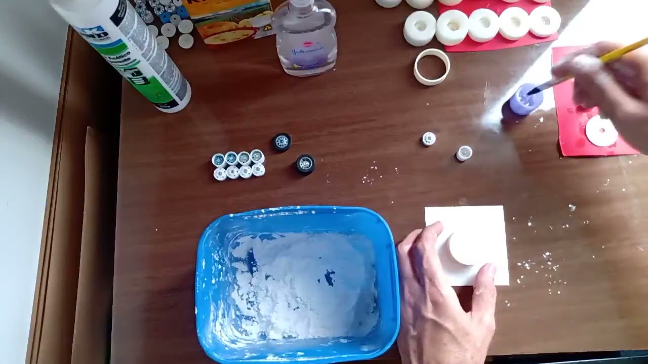 como fazer molde de silicone caseiro para replica rodas de miniaturas