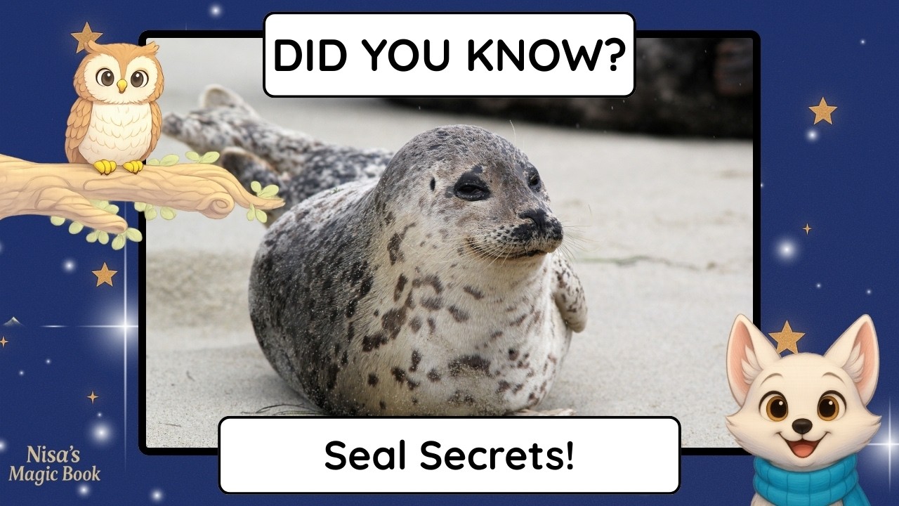 Nisa’s Magic Library: Did You Know About Seals?  | Fun Ocean Animal Facts for Kids