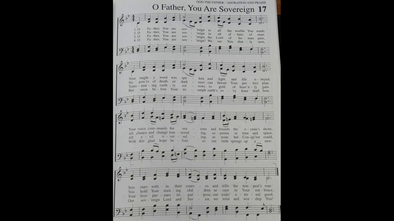 O Father, You Are Sovereign