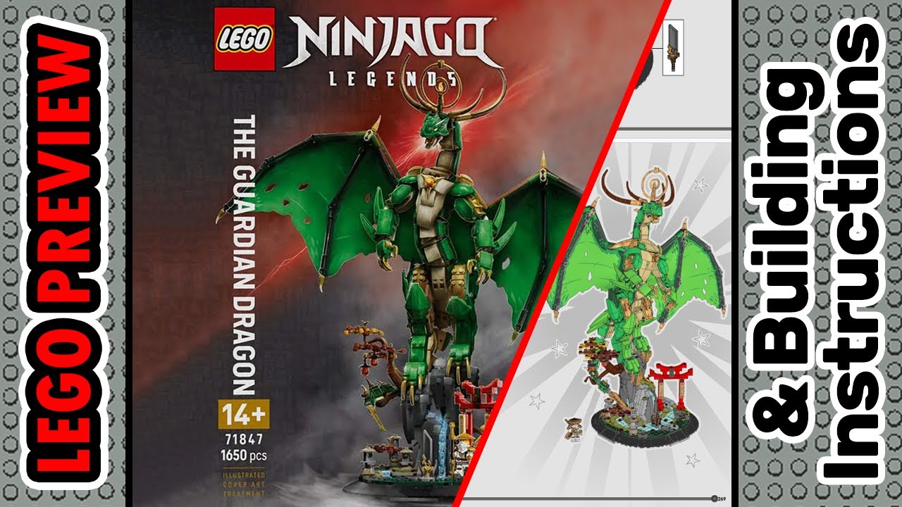 PREVIEW: 71847, LEGO NINJAGO, The Guardian Dragon & Building Instructions! LEGO 2025