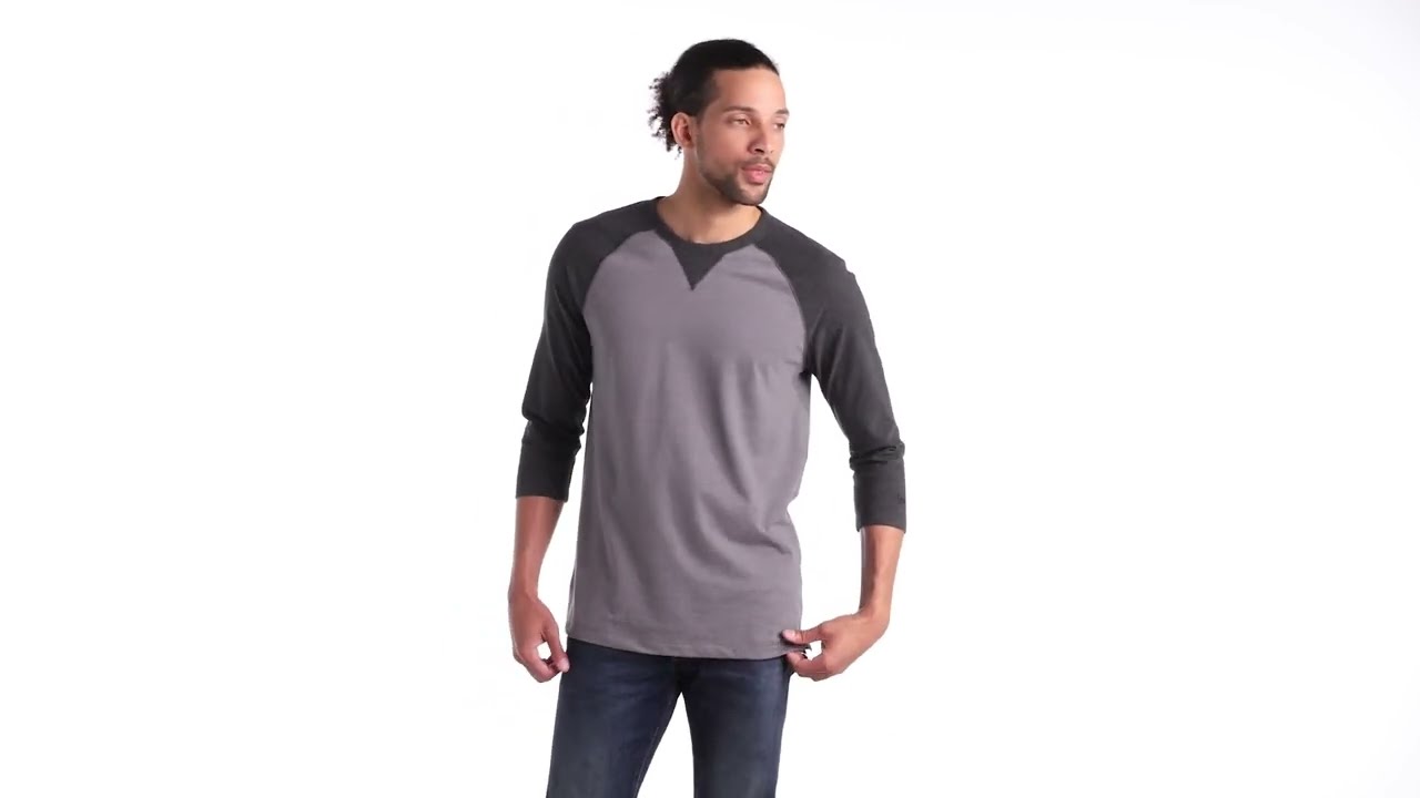 New Era&reg; Sueded Cotton Blend 3/4-Sleeve Baseball Raglan Tee NEA121