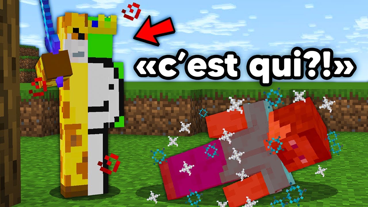 J’ai Prétendu être des YouTubers Célèbres pour les Battre sur Minecraft..