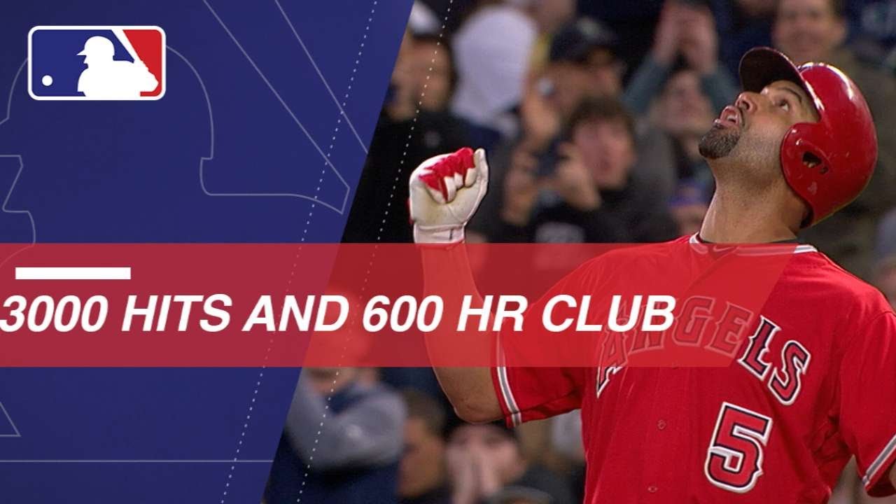 Albert Pujols joins the 3,000-Hit, 600-HR Club