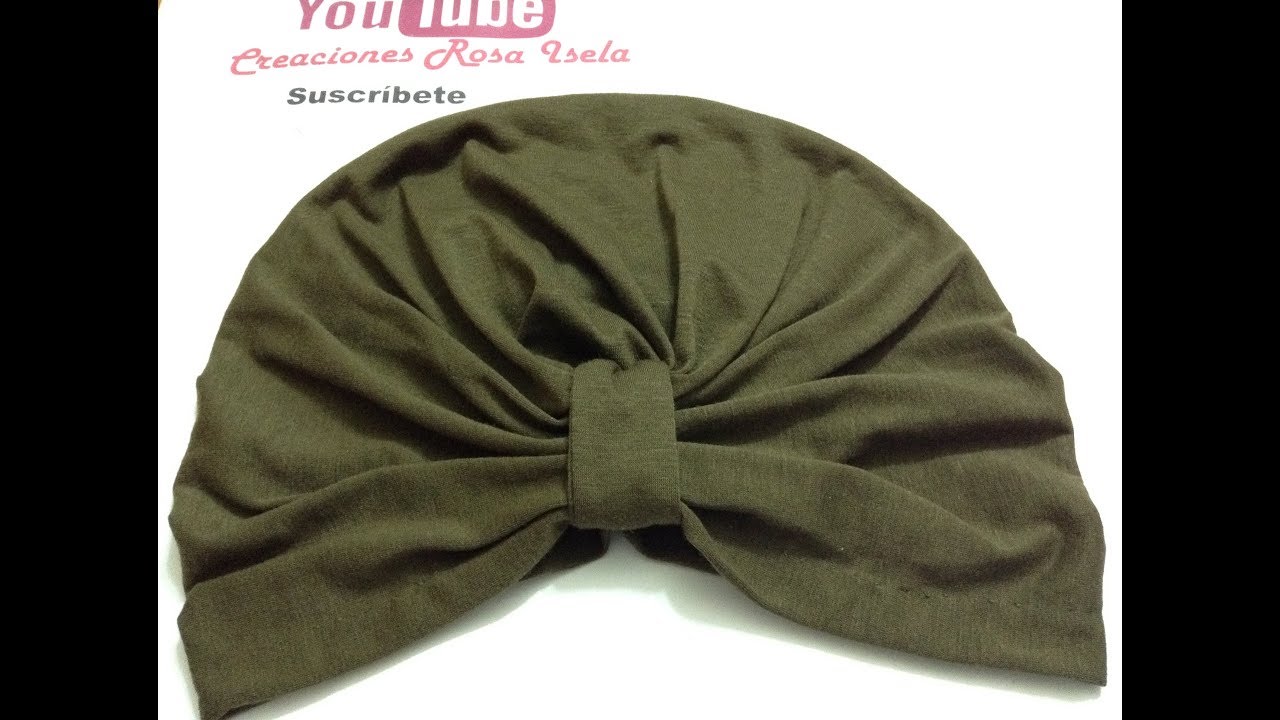 Turbante en medida  para adulto VIDEO No. 631
