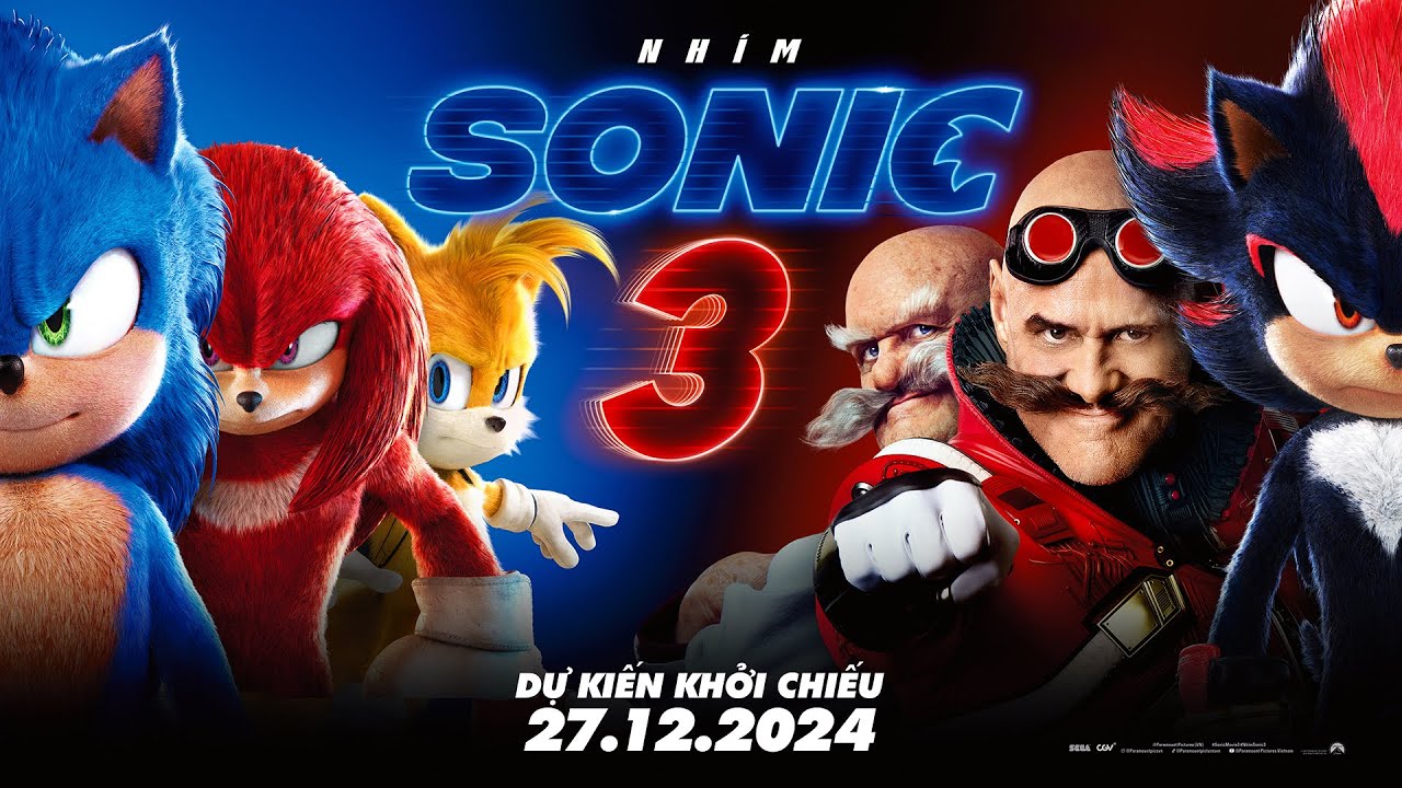 NH&Iacute;M SONIC 3 | Official Trailer Lồng Tiếng | KHỞI CHIẾU 27.12.2024