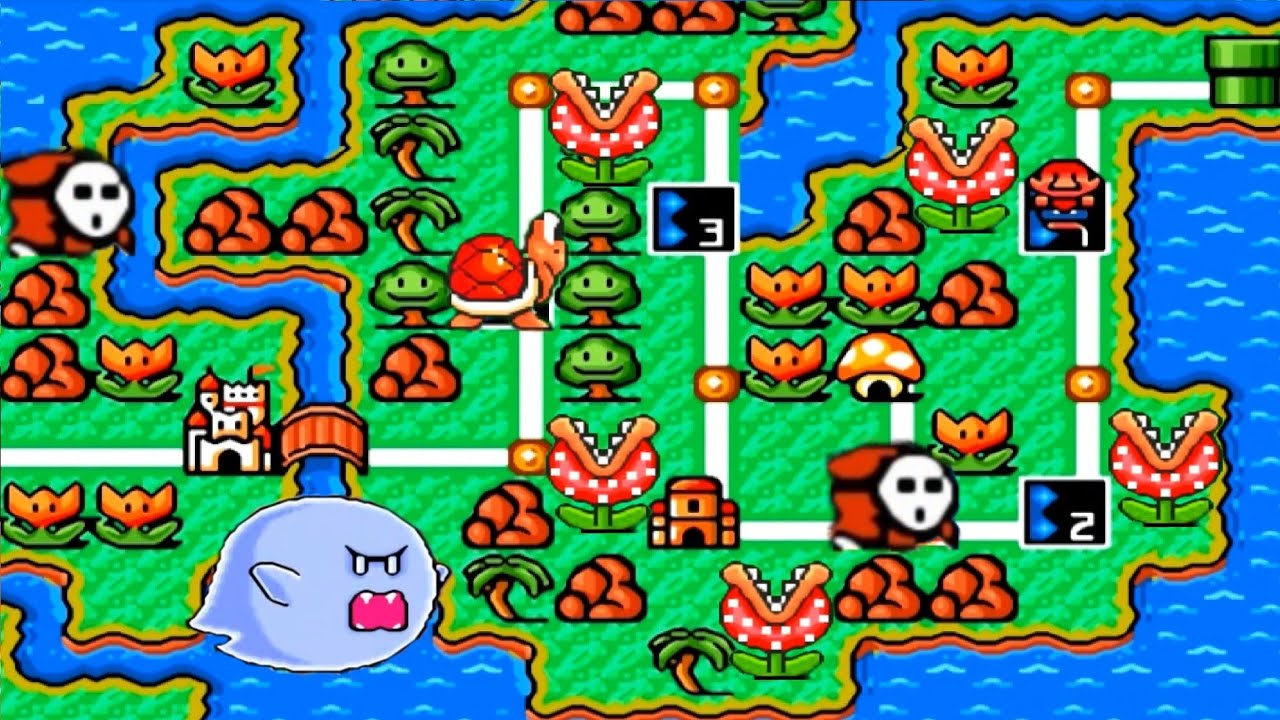 Super Mario Bros 3 HD: New Version 2020 - World 4: Giant Isle