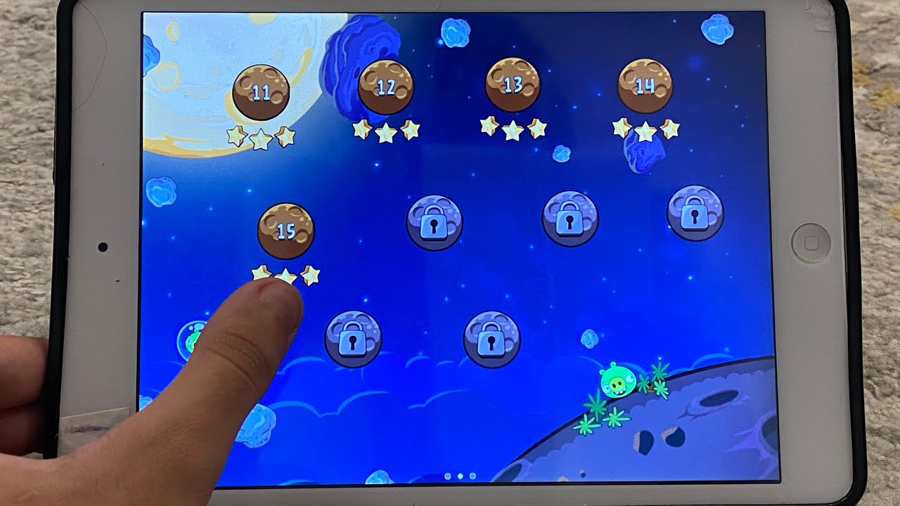 Angry birds space HD Free 1.3.0 gameplay iPad mini 1 iOS 9.3.5