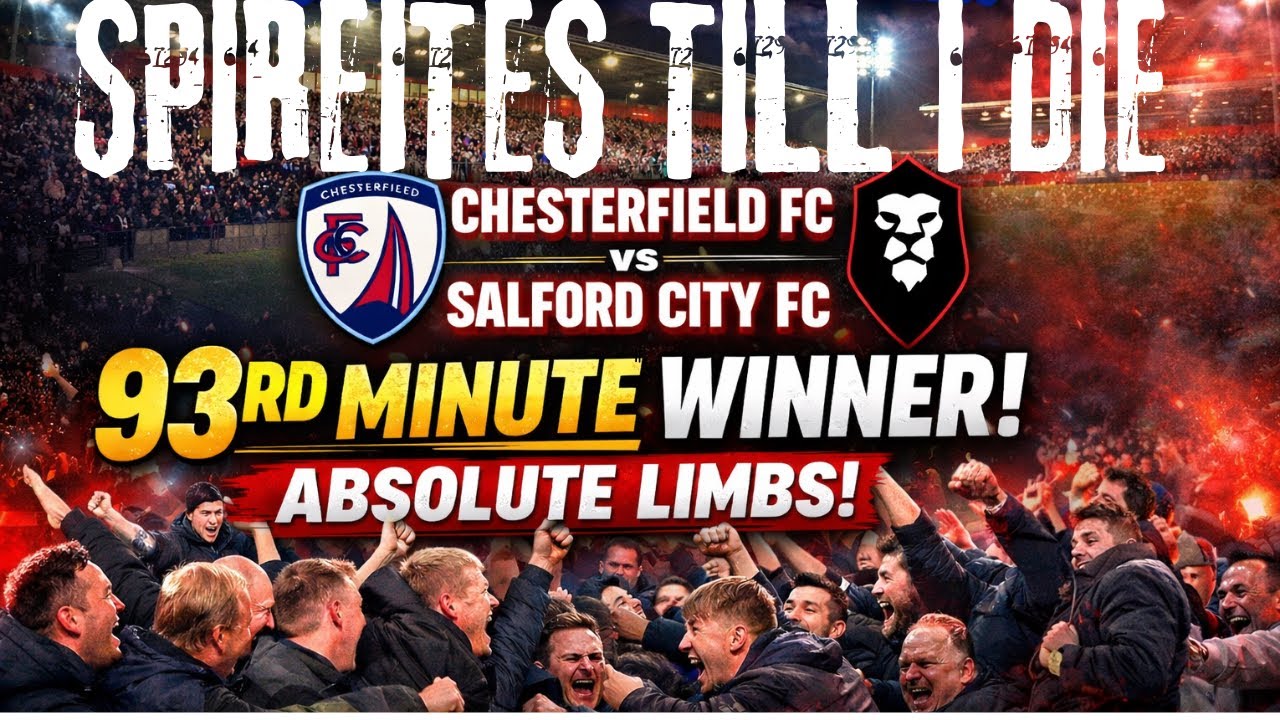 93RD MINUTE DRAMA as Chesterfield FC steal one at Salford City