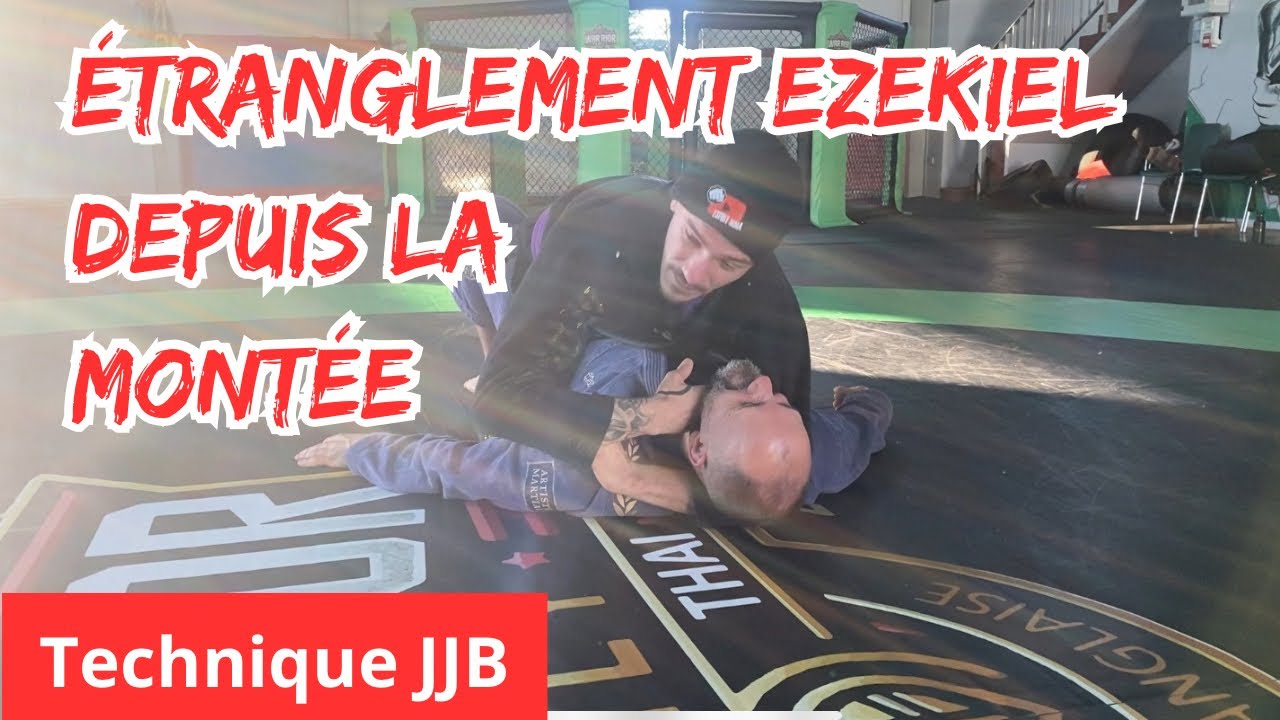 Étranglement Ezekiel depuis la montée, technique JJB