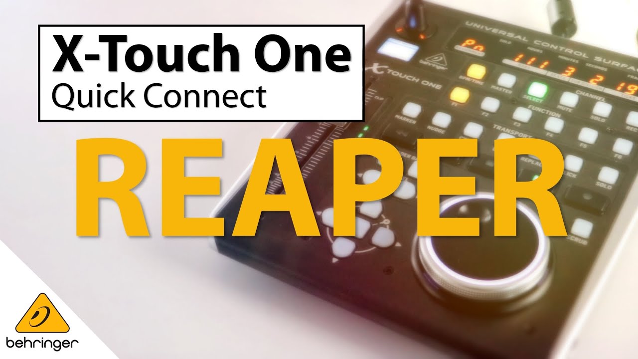 X-Touch One - Настройка с помощью Reaper