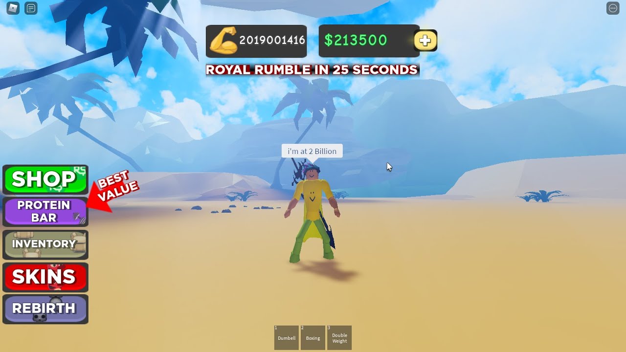(🥊Boxing Simulator 2 Roblox) 2 BILLION STRENGTH OMG😱😱✔
