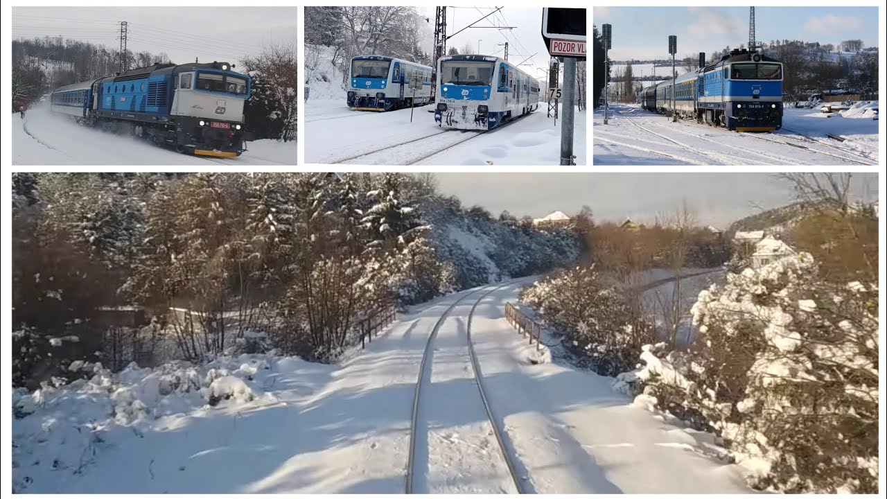 Třebíč - Jihlava , trať 240 , zima 2023/2024
