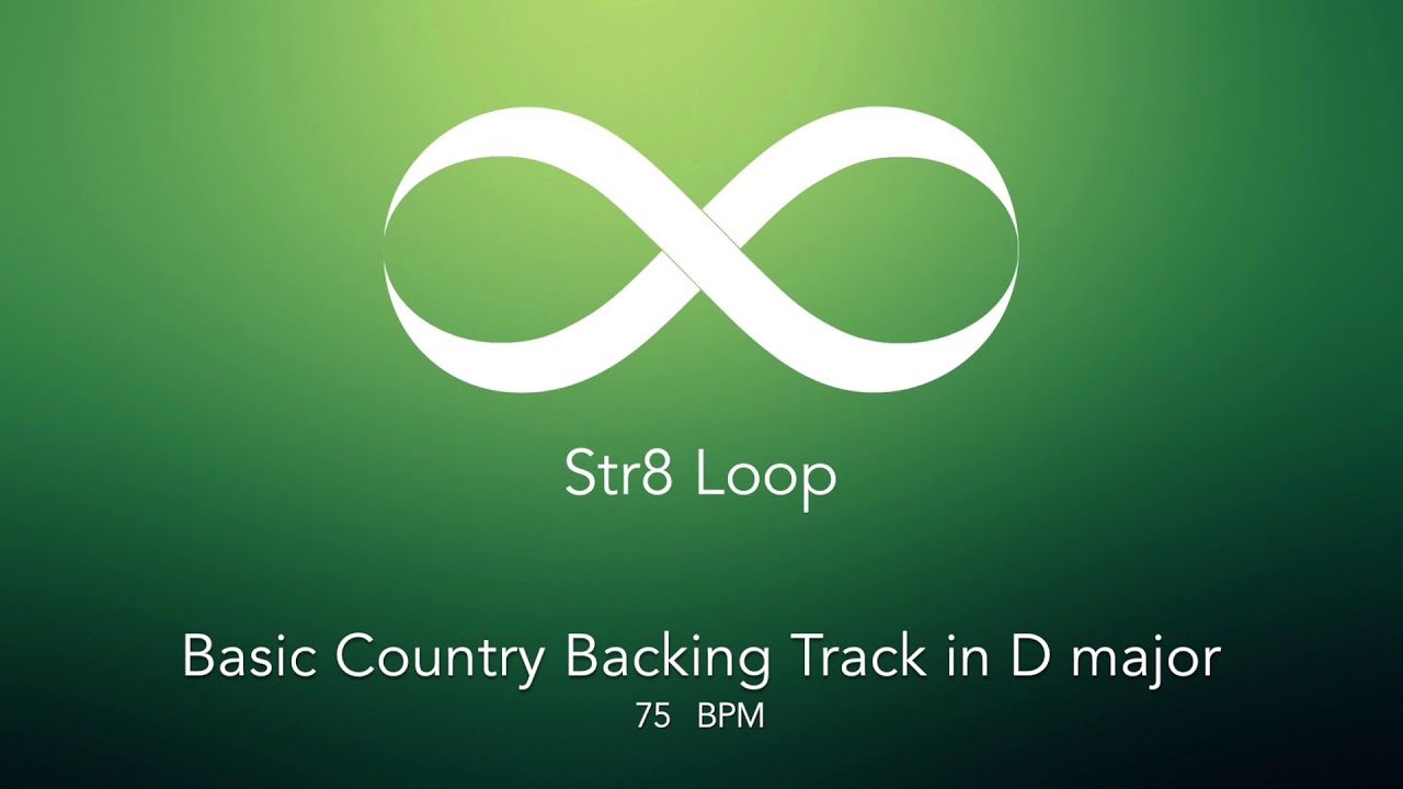 Basic Country Backing Track in D (75 bpm)