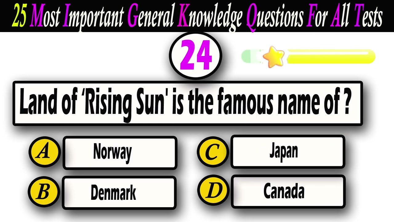 25 наиболее распространенных и повторяющихся вопросов с множественным выбором по общим знаниям | ...