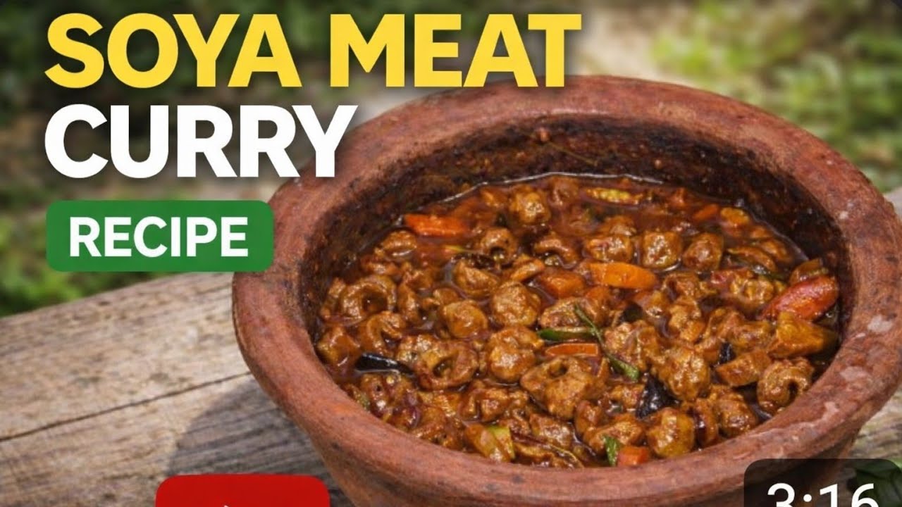 මේක නම් හදන්නම ඕනී සොයාමීට්  කරියක්| Soya Meat Recipe 🌿|@FlavorNest-d1v 