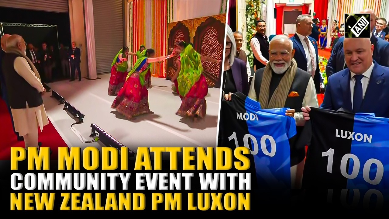 PM Modi and New Zeland&rsquo;s Prime Minister Luxon attend community event in Auckland