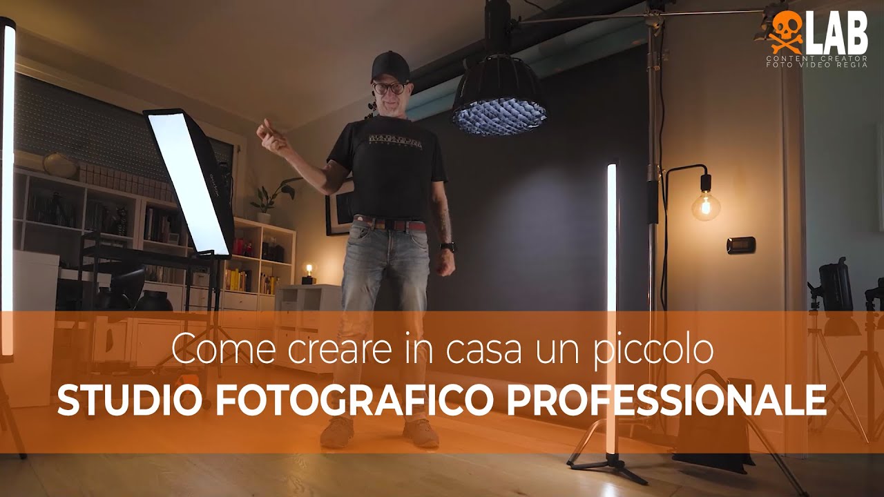 Come creare in casa un piccolo studio fotografico professionale altamente efficiente.