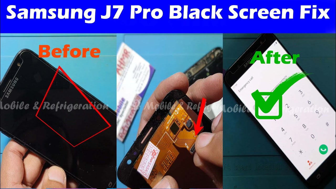 Исправление черного экрана смерти на Samsung J7 Pro | J730 не включается