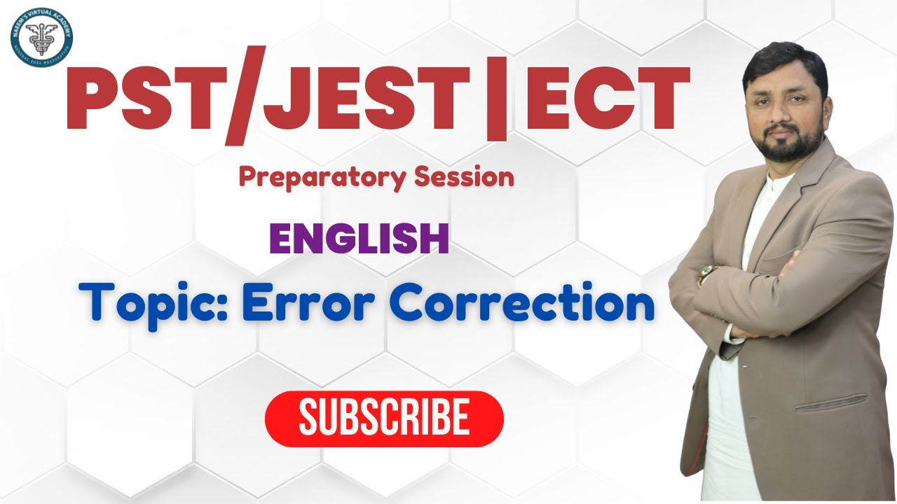 Topic: Error Correction| #englishgrammar | PST/JEST | ECT /Monitoring Assistant | Assistant