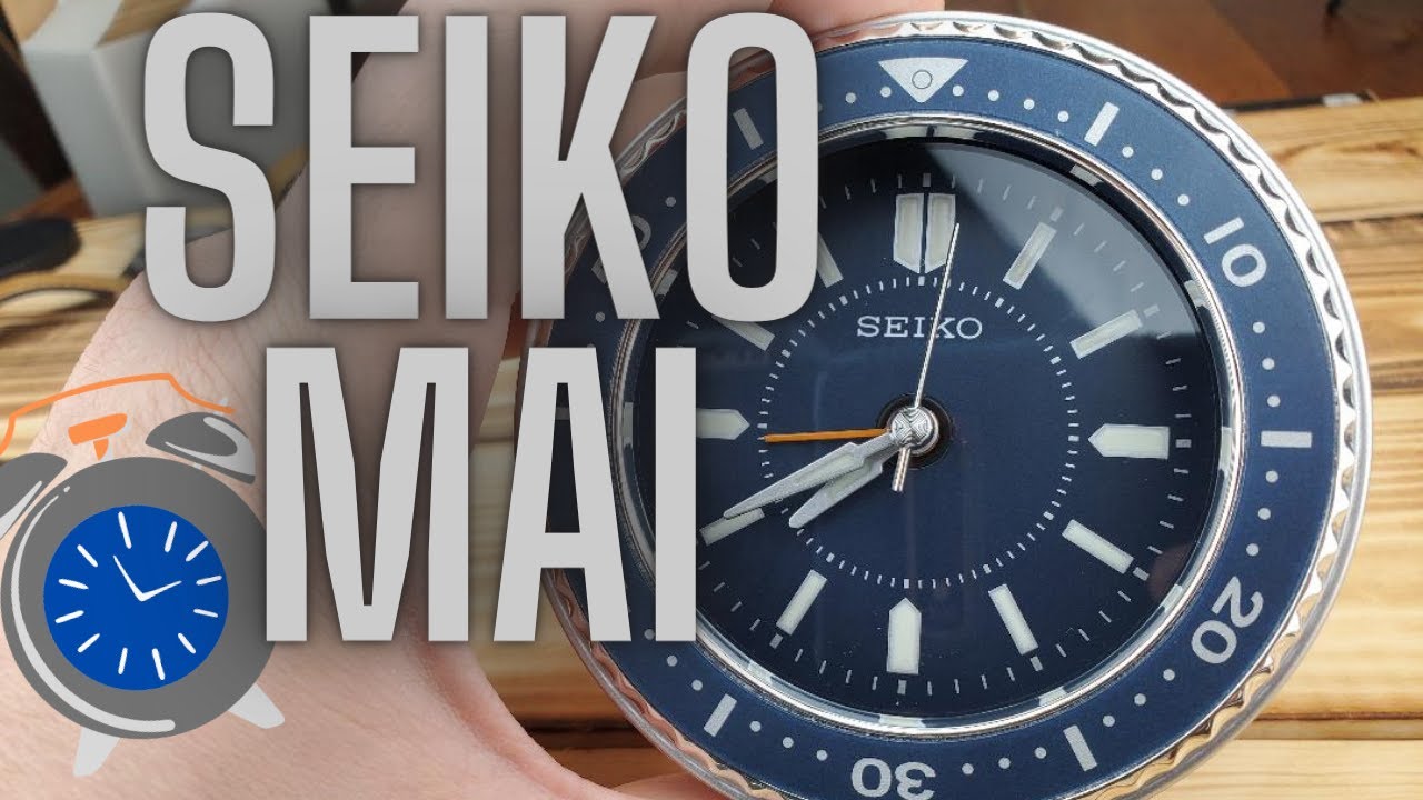 Seiko Mai Dive Watch Alarm Clock  I  Fun Clock With Good Lume  I $40 Well Spent