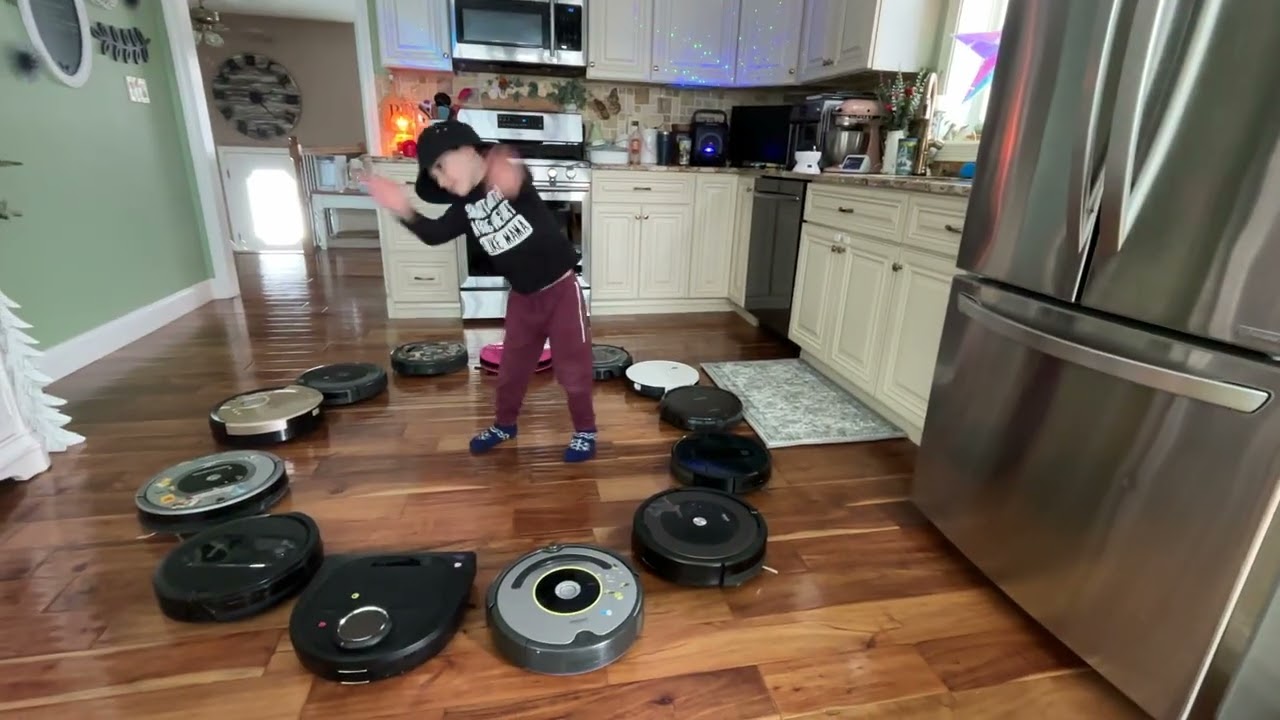 Dancing to BTS with roombas!!!