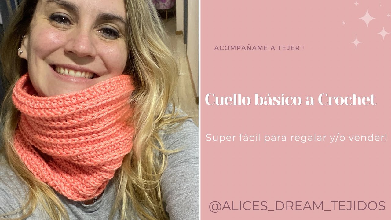 Cuello básico a Crochet