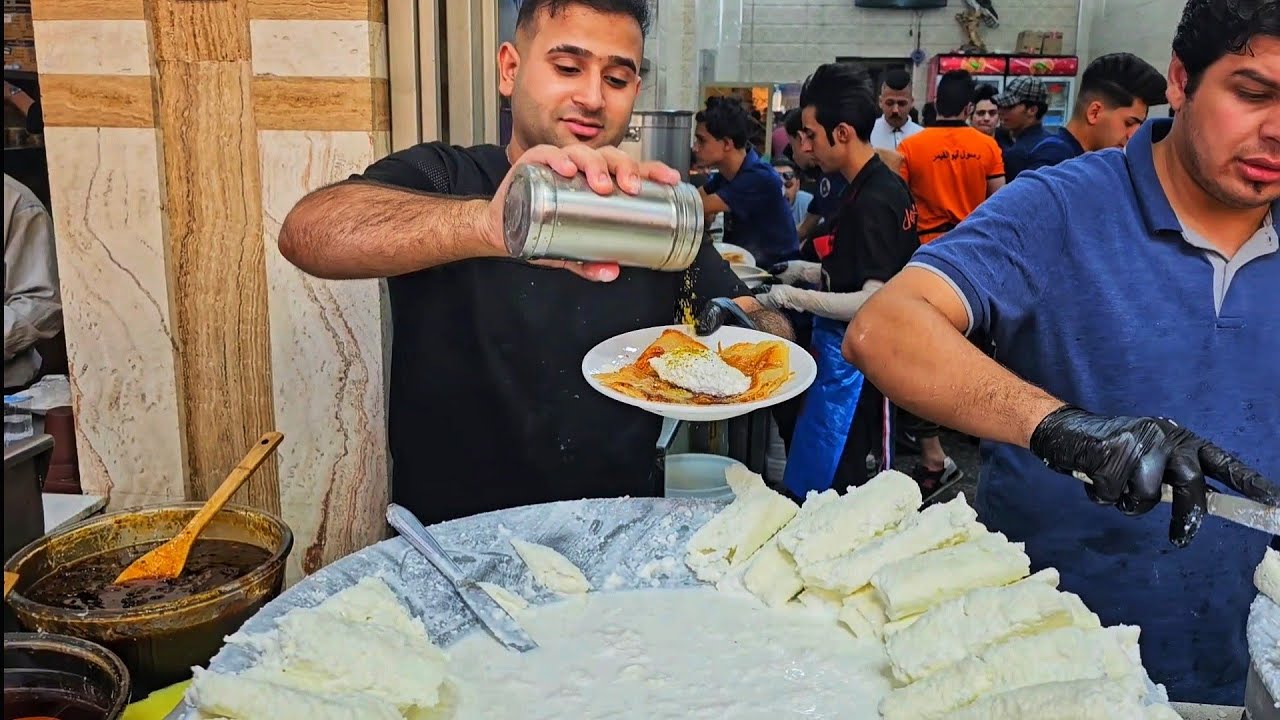 Experience the Qaymar and Kahi breakfast, a traditional breakfast in Baghdad|Iraq.