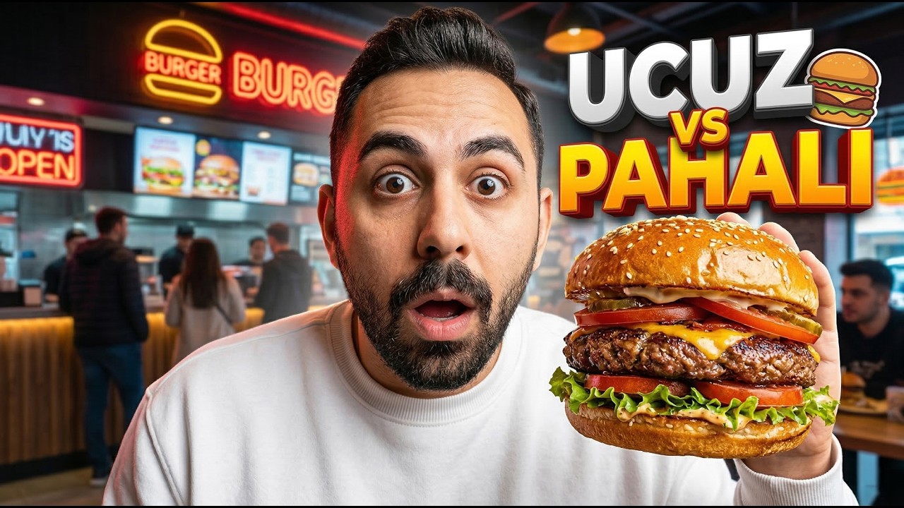 27 AZN VS 3.20 AZN BURGER | ÇOK SÜRPRİZ OLDU! 🍔