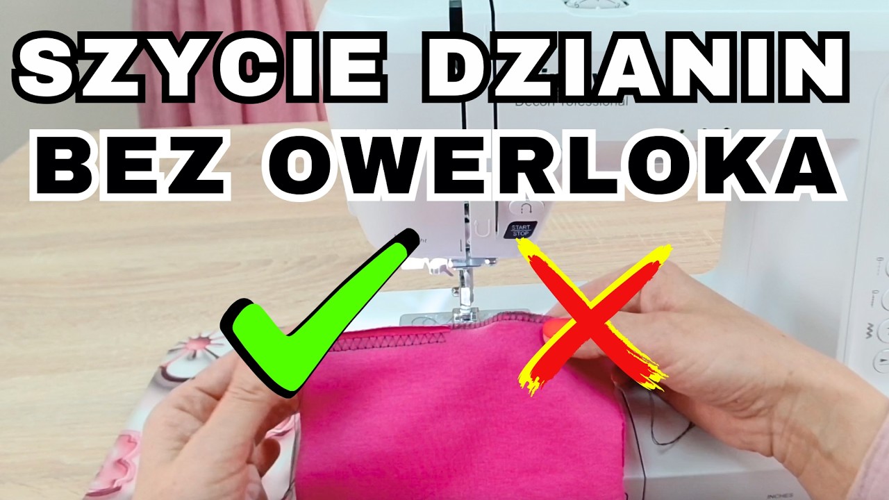 Szyj dzianiny na maszynie wieloczynnościowej, bez owerloka. Najlepszy sposób!