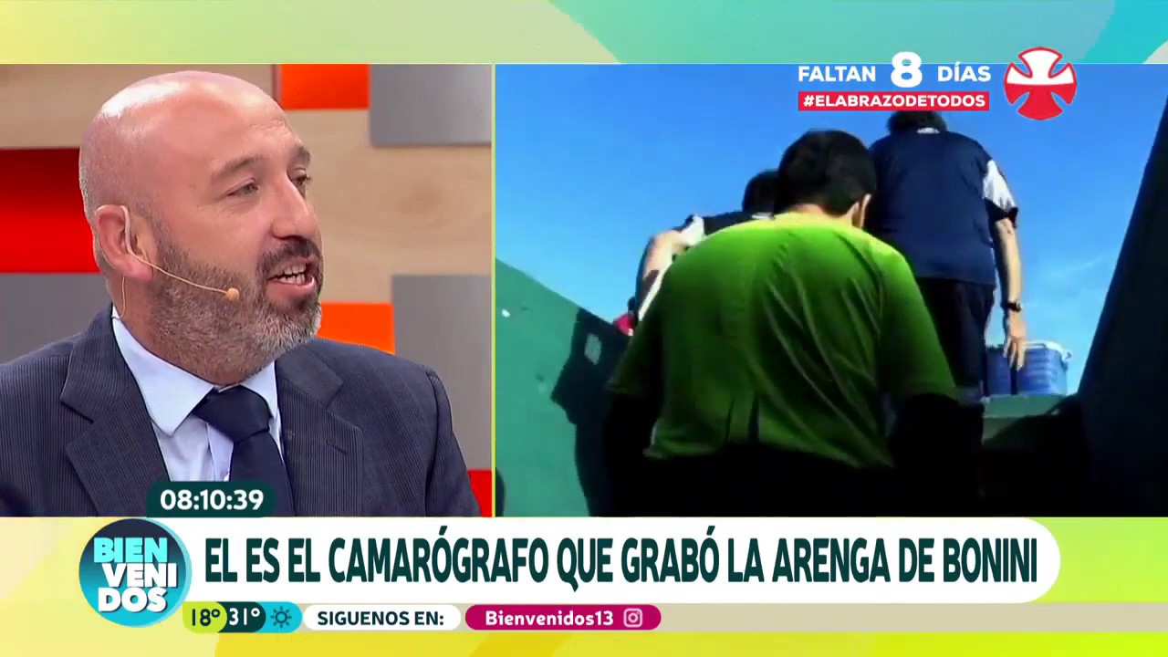 Nuestro camar&oacute;grafo capt&oacute; m&iacute;tica arenga de Bonini | Bienvenido