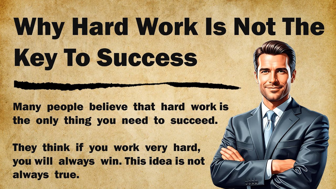 Why Hard Work is Not the Key to Success || English Story Level 3 📘 || Graded Reader 📚🎧