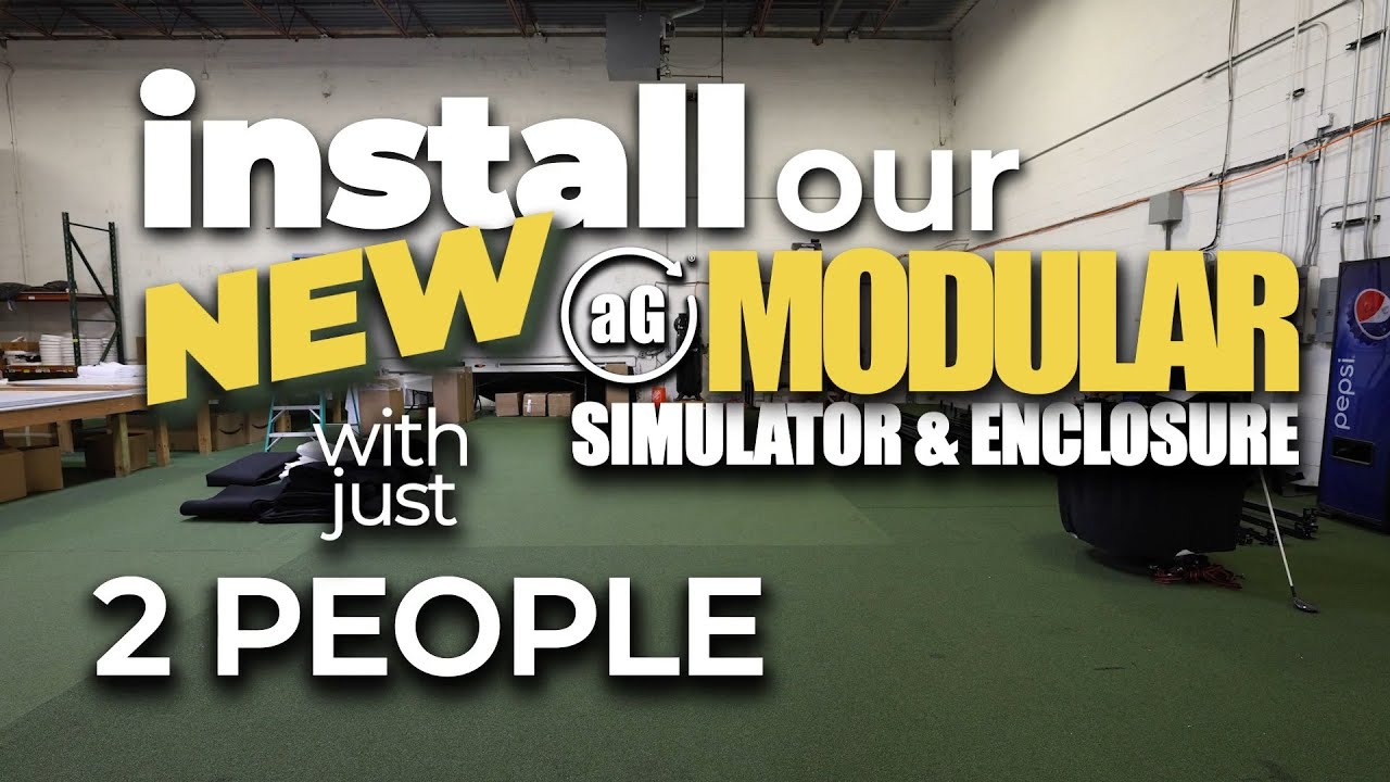 Install a full golf simulator with just 2 people?