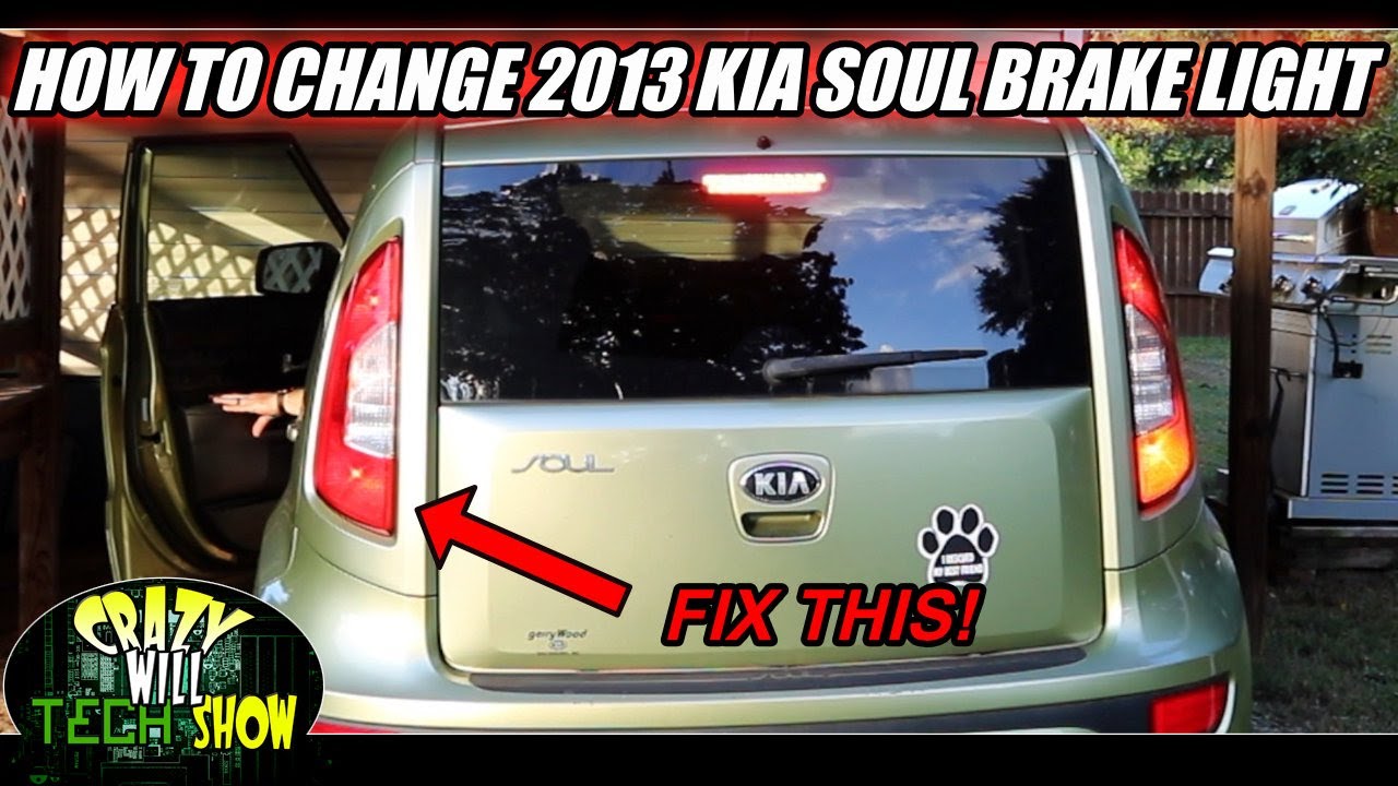 Как заменить стоп-сигнал Kia Soul 2013 года
