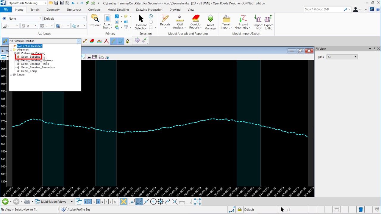Creating Vertical Geometry using OpenRoads Designer