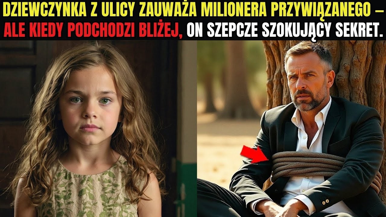 Dziewczynka z ulicy zauważa milionera przywiązanego — ale kiedy podchodzi bliżej, on szepcze
