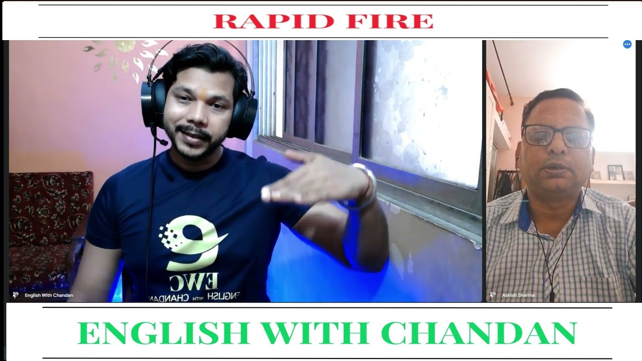 RAPID FIRE WITH ASHISH SHARMA || #english