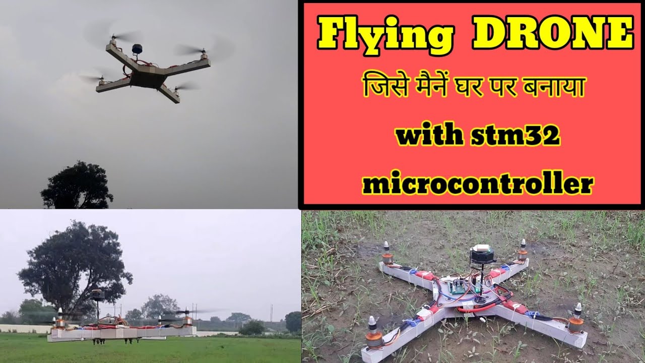 Flying STM32 based DRONE... DIY:- Complete made at Home 😀😃