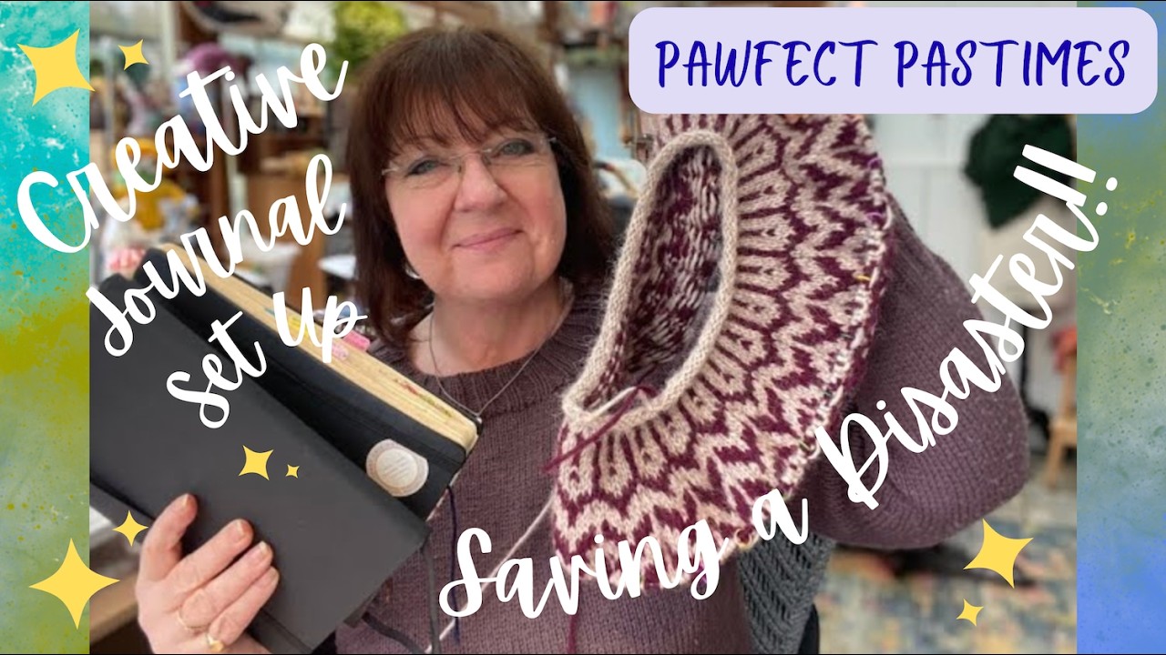 Only Reknitting to Show and How I Set Up my Creative Journal - Episode 42