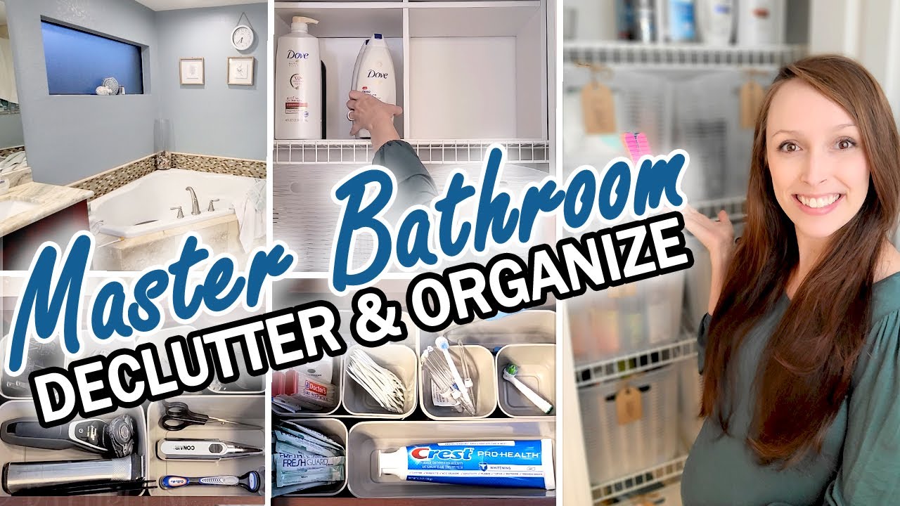 *NEW* MASTER BATHROOM DECLUTTER AND ORGANIZE | MOTIVATIONAL 2021 | SHELBY MARYBETH