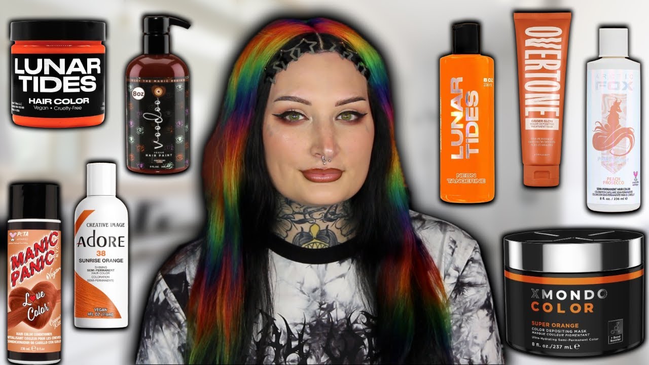 COMPARING ALL MY ORANGE HAIR DYE SWATCHES! 🧡