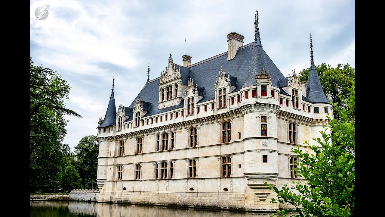 Enjoy exterior views of the beautiful Chateau d'Angers in the Western Loire valley
