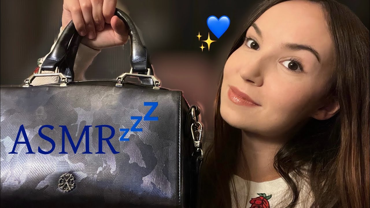 ASMR What’s In My Bag? 👜 Whispered, Tapping, Soft Sounds & Rambling for Sleep