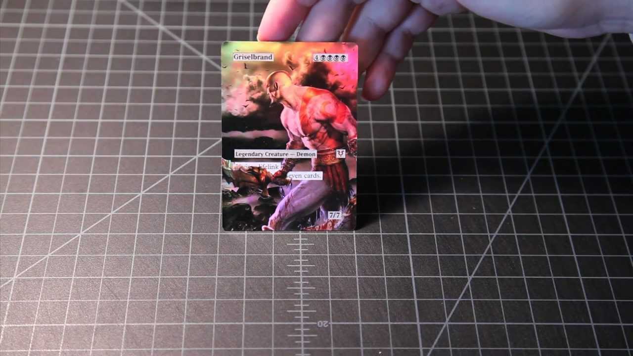 MTG FOIL ALTERED ART GRISELBRAND KRATOS ♕ SPELLSCOOP.COM ♕