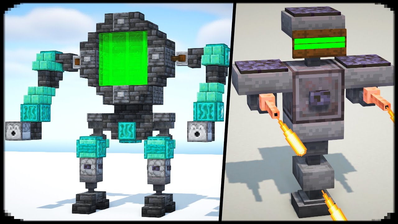10+ Robots in Minecraft | Minecraft Build Ideas
