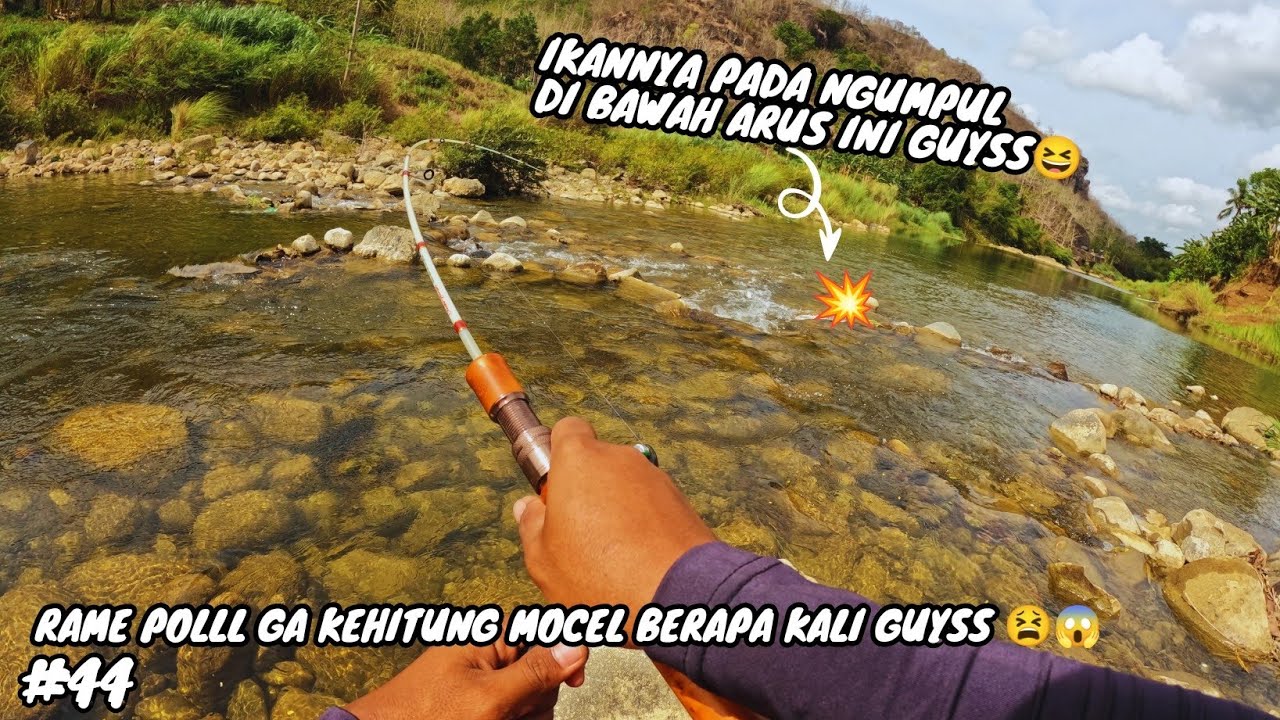 AIR JERNIH IKAN CUMA NGEJAR⁉️🤔COBA PAKAI UMPAH INI DI JAMIN STRIKE GUYS🤩💥CASTING HAMPALA SUNGAI OYO